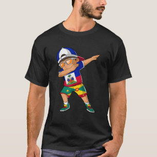 Half Haitian Half Grenadian Boy Haiti Grenada Flag T-Shirt