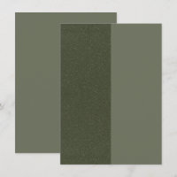 Half & Half Moss Green Enclosure Card – Customize