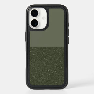 Half & Half Moss Green iPhone 16 Case – Customize