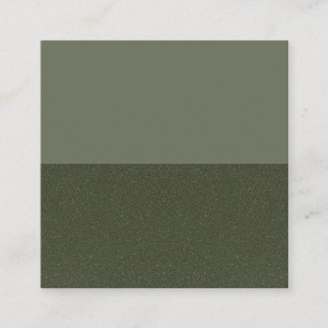 Half & Half Moss Green Referral Card – Customize (Front)