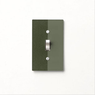Half & Half Moss Green Switch Cover – Customizable