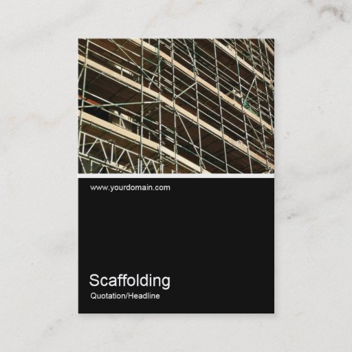 Customizable Half&amp;Half Photo 0102- Scaffolding Business Card