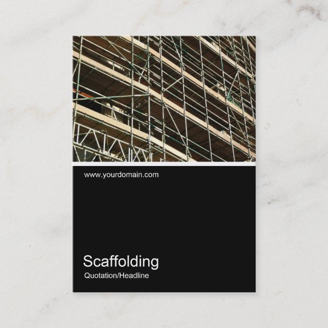 Half&Half Photo 0102- Scaffolding Business Card (Front)