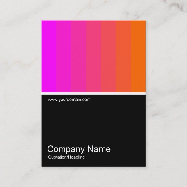 Half&Half Photo 0120 - Magenta to Orange Business Card (Front)