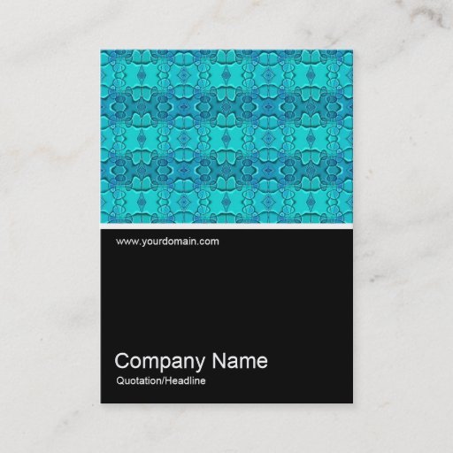 Customizable Half&amp;Half Photo 0122 - Aqua Blue Fest Business Cards