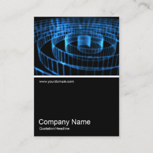 Half&Half Photo 0125 - Blue Spiral Business Card
