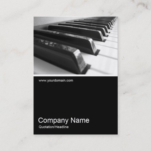 Customizable Half&amp;Half Photo 0128 - Keyboard Business Card