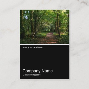 Half&half Photo 012 - Path In The Woods Business Card by artberry at Zazzle