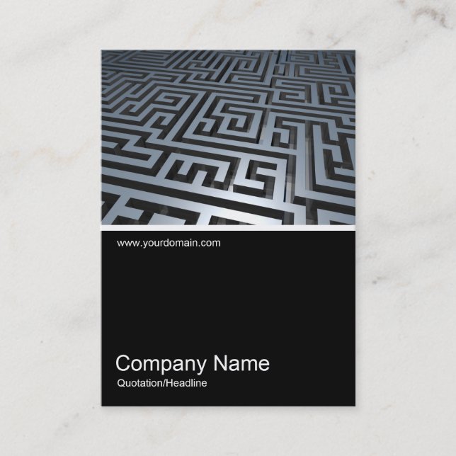 Half&Half Photo 0148 - Metal Maze Business Card (Front)