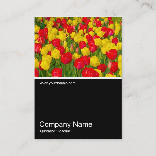 Half&Half Photo 0152 - Tulips Business Card (Front)