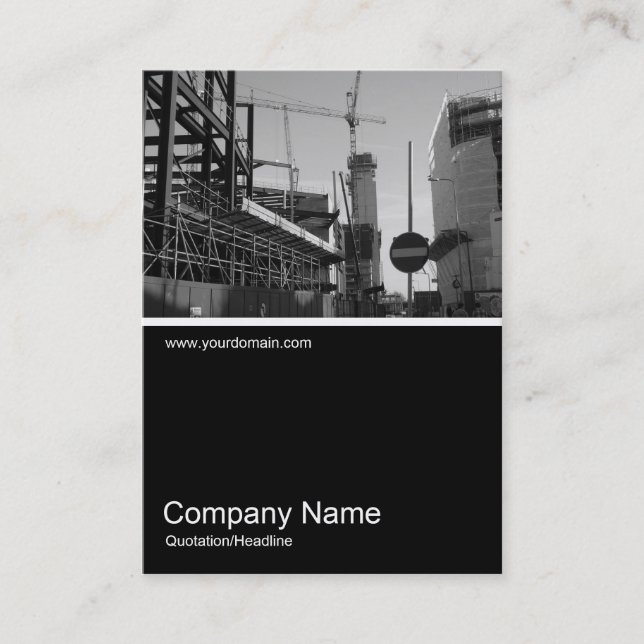 Half&Half Photo 015 - Under Construction Business Card (Front)