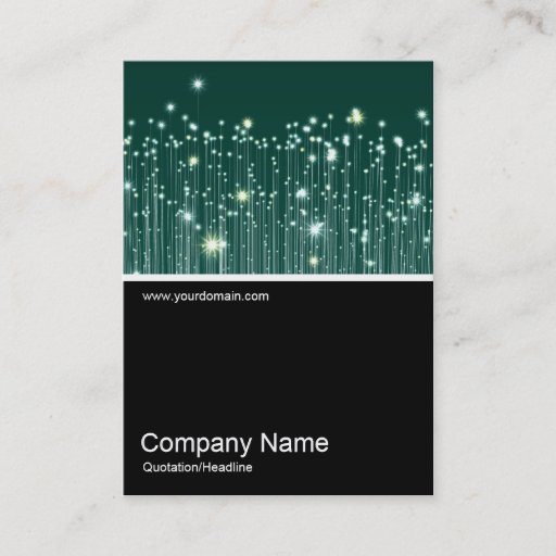 Customizable Half&amp;Half Photo 0162 - Fibre Optics Business Cards