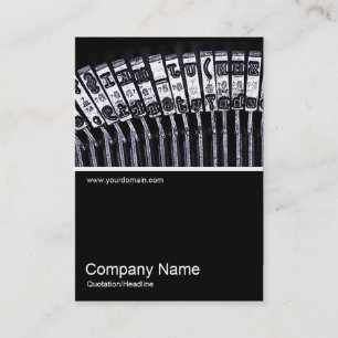 Half&Half Photo 0164 - Typewriter Business Card