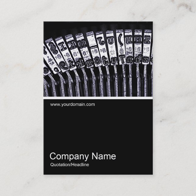 Half&Half Photo 0164 - Typewriter Business Card (Front)