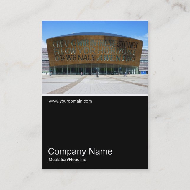 Half&Half Photo 0168 - Millennium Centre, Cardiff, Business Card (Front)