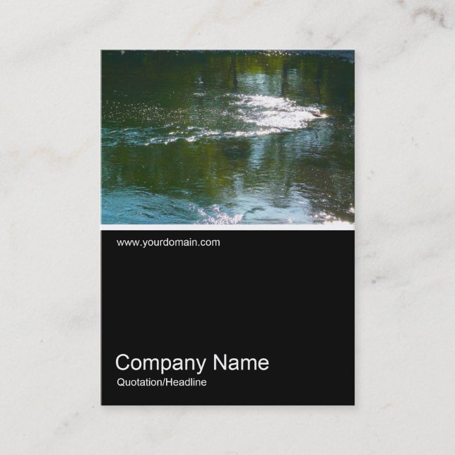 Half&Half Photo 0170 - Sparkling River Business Card (Front)