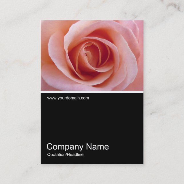 Half&Half Photo 0184 - Pink Rose Business Card (Front)