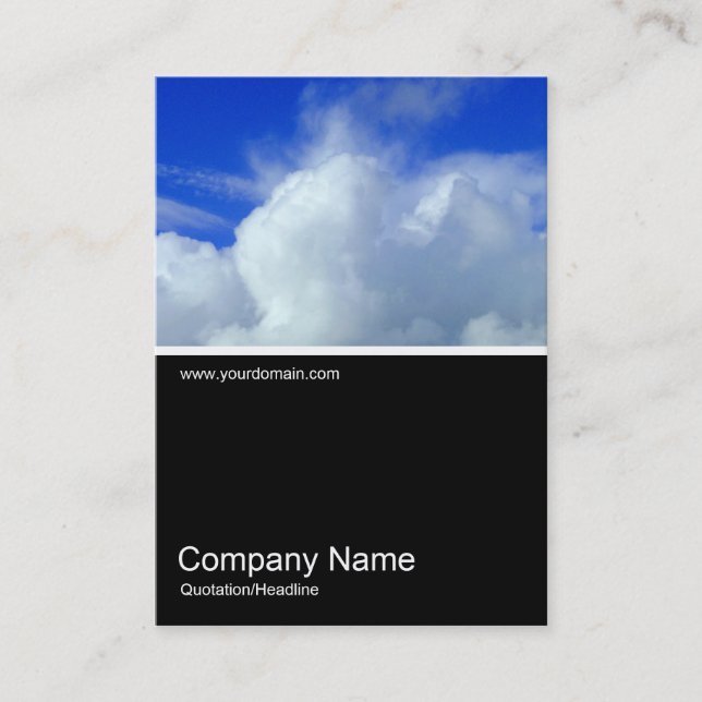 Half&Half Photo 0185 - Clouds Business Card (Front)