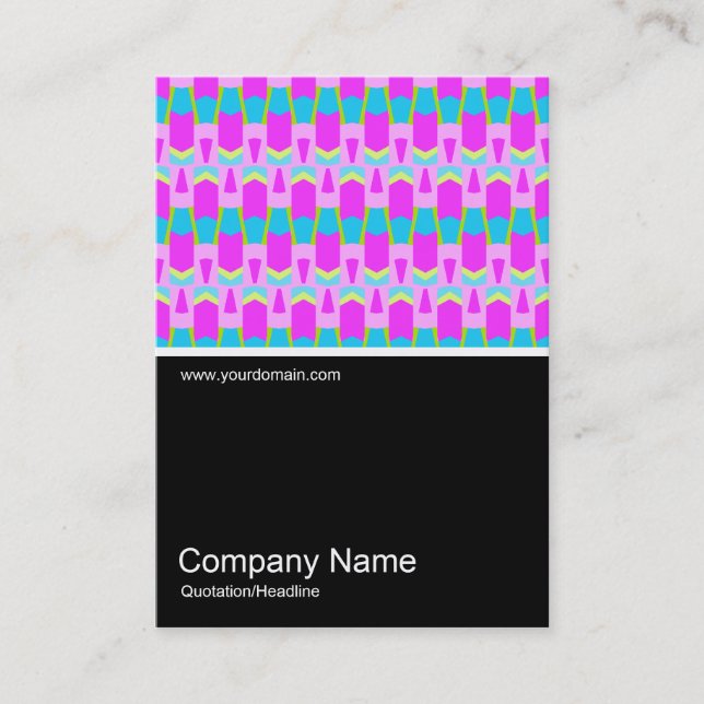 Half&Half Photo 0191 - Colorful Geometric Business Card (Front)