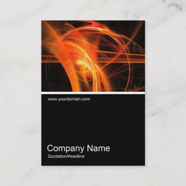 Half&Half Photo 0197 - Abstract Flame 02 Business Card (Front)