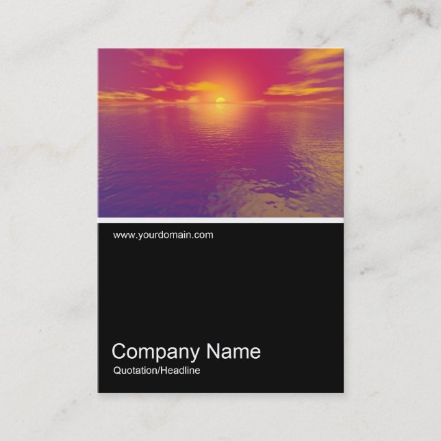 Half&Half Photo 0199 - Sunrise Sunset Business Card (Front)