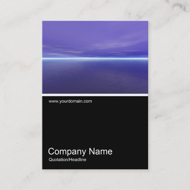 Half&Half Photo 0205 - Purple Dawn Business Card (Front)