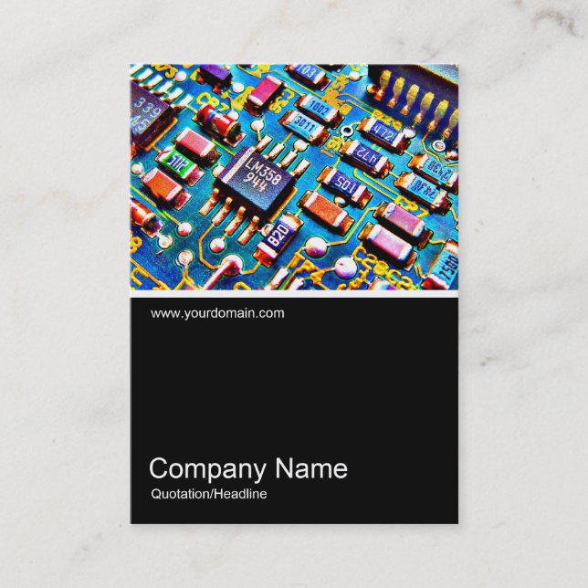 Half&Half Photo 0217 - Beautiful Circuitry Business Card (Front)
