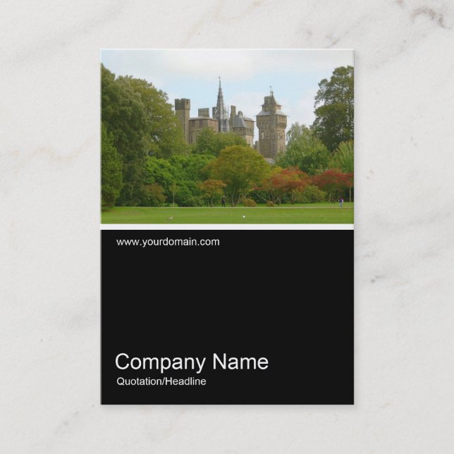 Half&Half Photo 0237 - Cardiff Castle Business Card (Front)