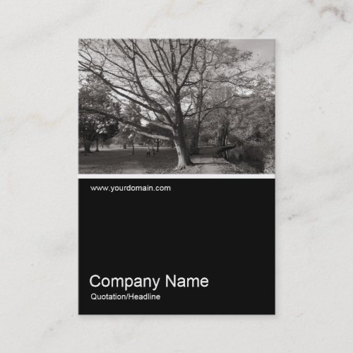 Half&amp;Half Photo 0266 - Autumn in the Park Business Card