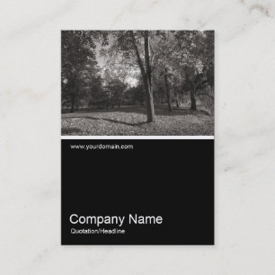 Half&Half Photo 0267 - Autumn in the Park Business Card
