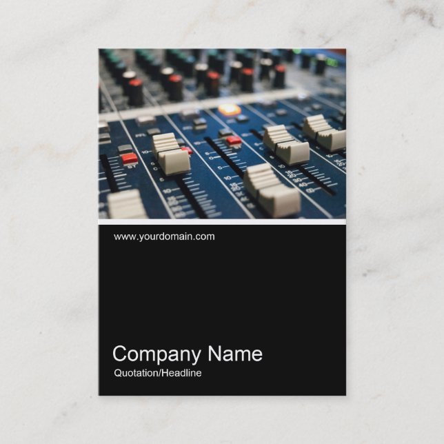 Half&Half Photo 0270 - Mixing Desk Business Card (Front)