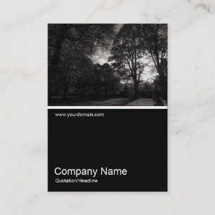 Half&Half Photo 0274 - Autumn in the Park Business Card