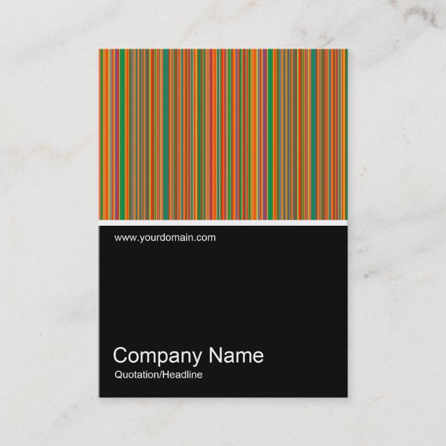 Half&Half Photo 0294 - Colorful Stripes 02 Business Card (Front)
