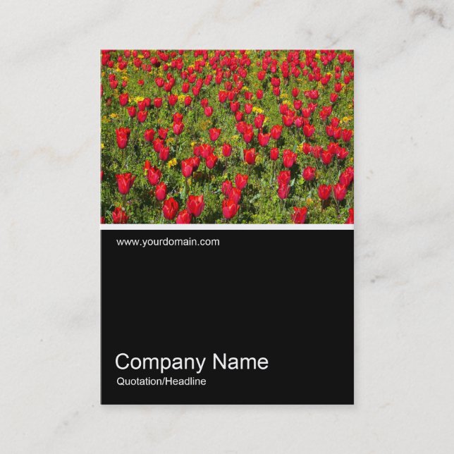 Half&Half Photo 02 - Tulips Business Card (Front)