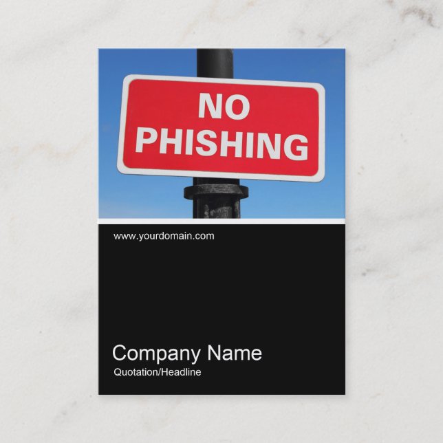 Half&Half Photo 0335 - No Phishing Business Card (Front)