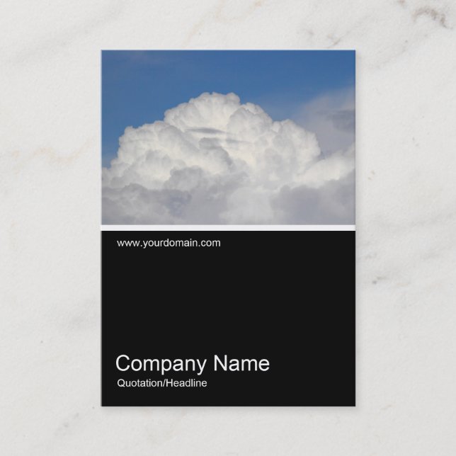Half&Half Photo 0341 - Cumulonimbus Business Card (Front)