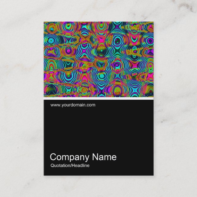 Half&Half Photo 0349 - Fractal Abstract 191111a Business Card (Front)