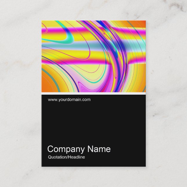 Half&Half Photo 0351 - Fractal Abstract 061012f Business Card (Front)