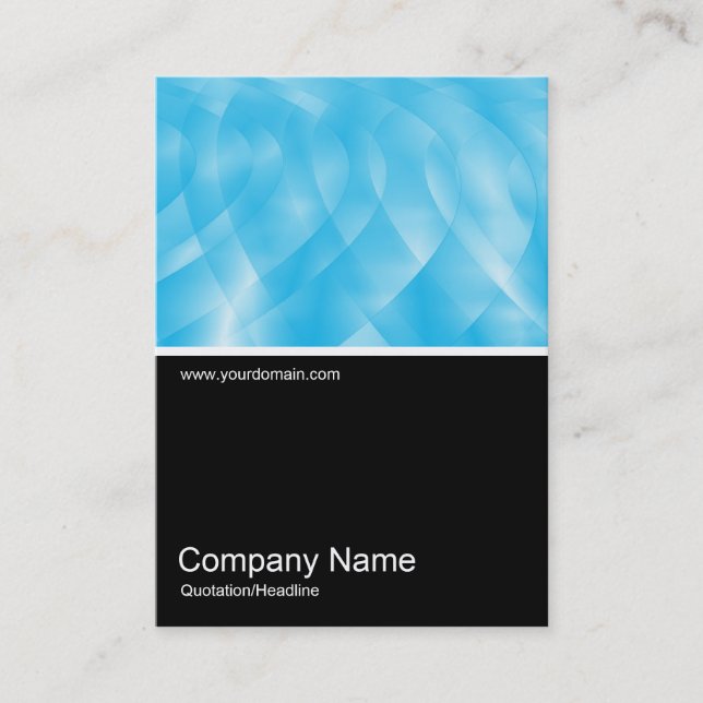 Half&Half Photo 0359 - Blue Curves Business Card (Front)