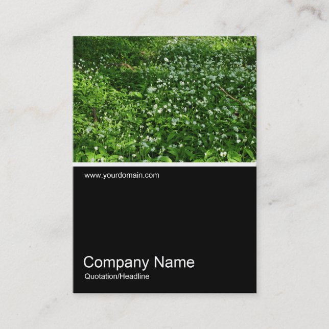 Half&Half Photo 0365 - Woodland Flowers Business Card (Front)