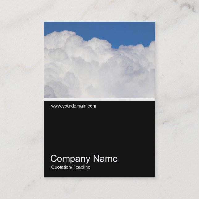 Half&Half Photo 03912 - Cumulus Clouds Business Card (Front)