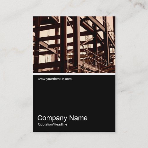 Half&amp;Half Photo 03 - Steel Frame Construction Business Card Templates
