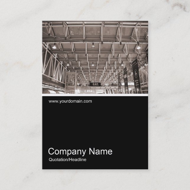 Half&Half Photo 040 - Paddington Station, London Business Card (Front)