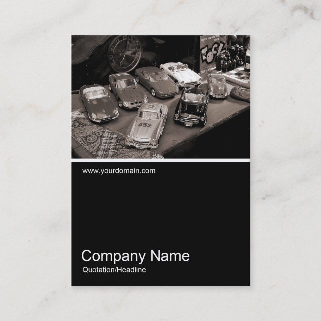 Half&Half Photo 045 - Toy Cars Business Card (Front)
