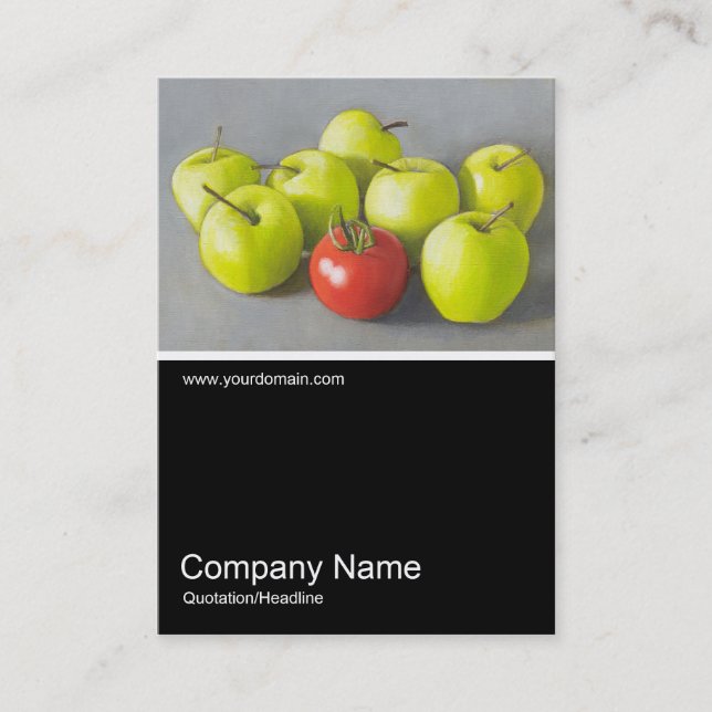 Half&Half Photo 077 - Love Apple, Oil Business Card (Front)