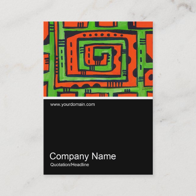 Half&Half Photo 083 - Abstract, Oil Business Card (Front)