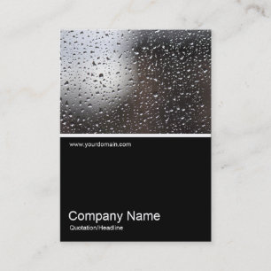 Half&Half Photo - Rain on a Window Business Card