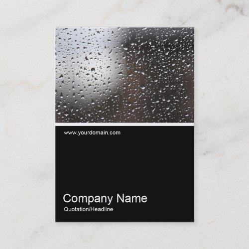 HalfHalf Photo _ Rain on a Window Business Card