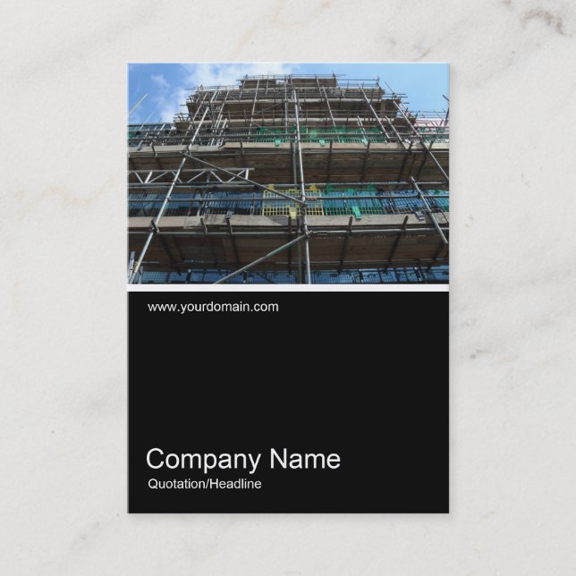 Half&Half Photo - Scaffolding Business Card (Front)