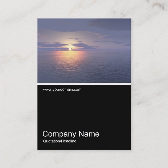 Half&Half Photo - Sunrise/Sunset Business Card (Front)